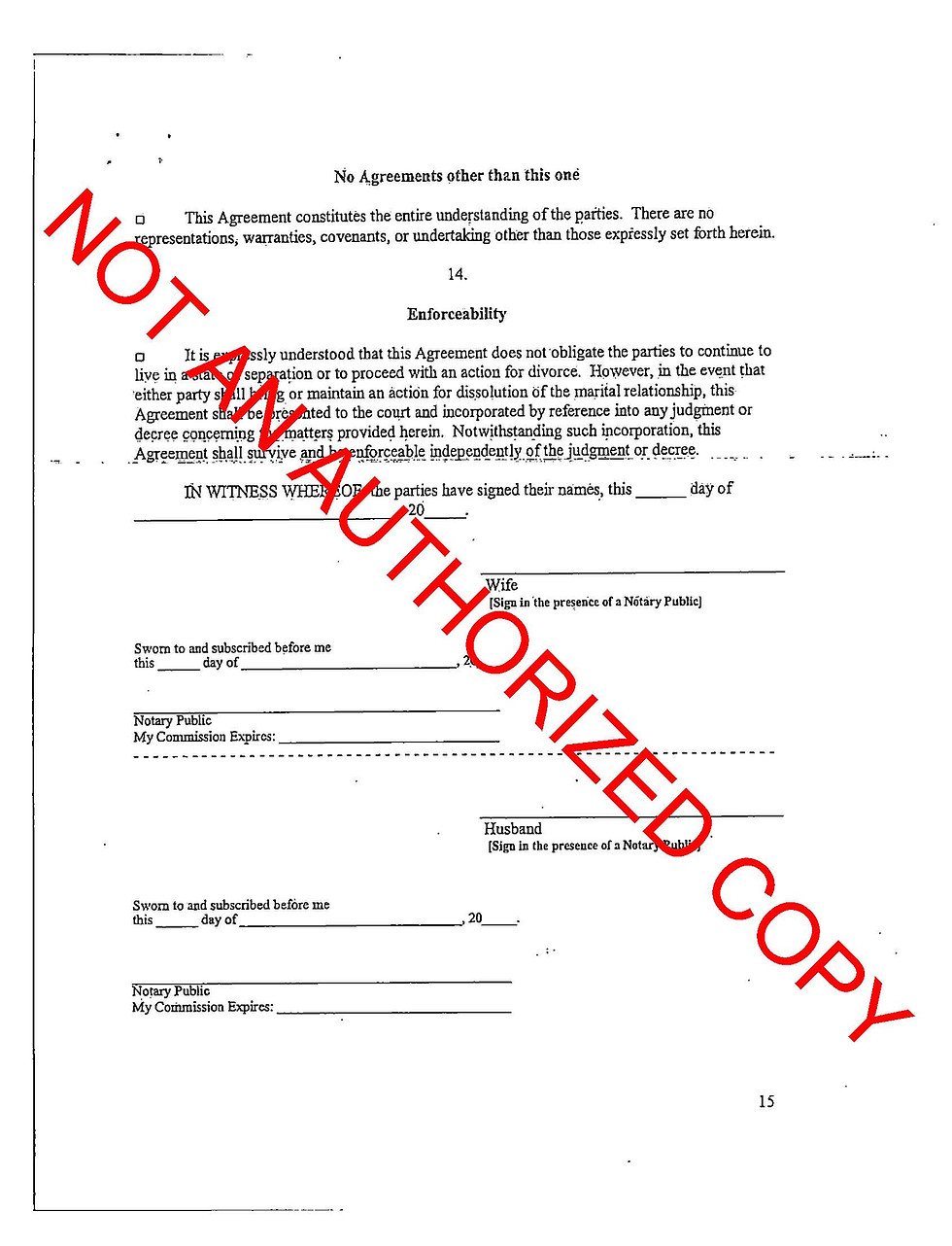 Thumbnail: UNCONTESTED DIVORCE WITH MINOR CHILDREN