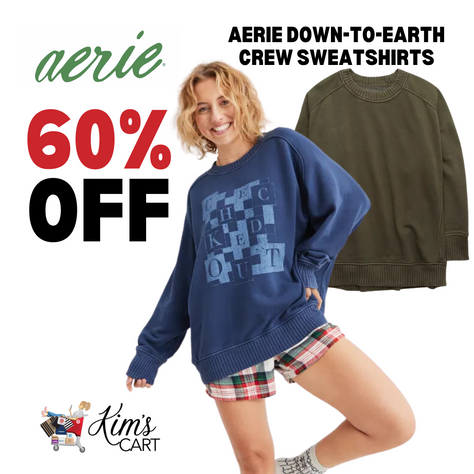 Y'all, these Aerie Down-To-Earth Crew Sweatshirts are SOOOOO GOOOD!!!  🙌