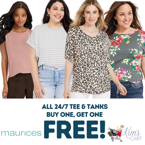 Does your spring wardrobe need a REFRESH? Score BOGO FREE Tops over at maurices today!!