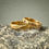 Thumbnail: Faceted Gold Plated Ring with Sunset Gemstones