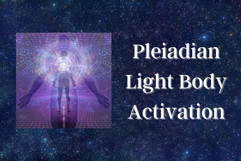 Starry background with a silhouette of a person surrounded by and radiating light