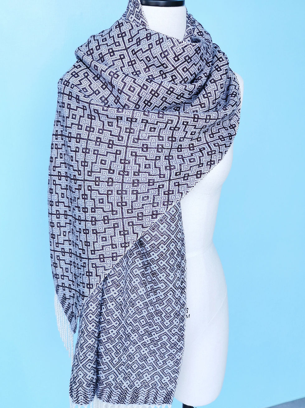 縮圖：蠶絲羊絨披肩