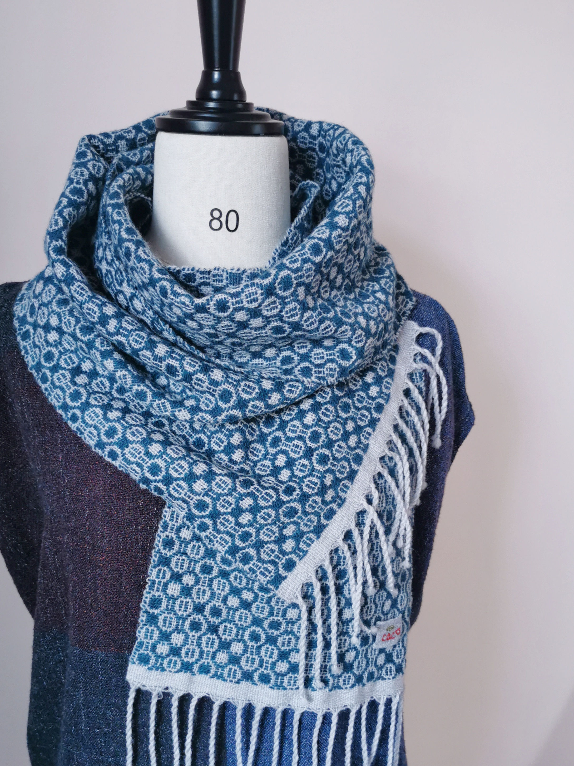 手織美麗諾羊毛圍巾