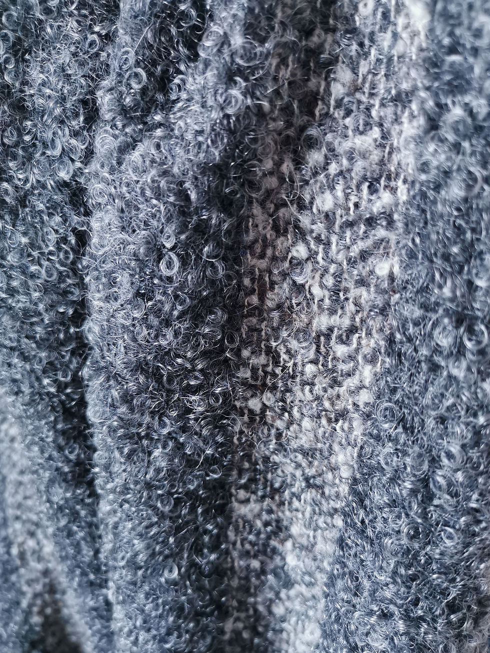 縮圖：手織圈圈羊駝毛圍巾