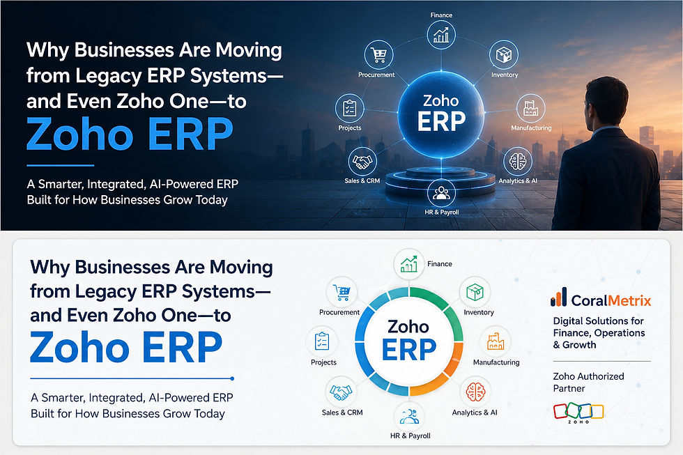 Why businesses are moving towards Zoho ERP