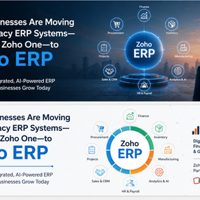 Why Businesses Are Moving from Traditional ERP Systems—and Even Zoho One—to Zoho ERP