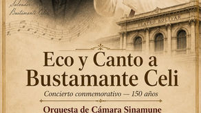 La Orquesta de Cámara Sinamune, bajo la dirección del Maestro Edgar Palacios, te invita a un concierto que es también un homenaje: "Eco y Canto a Bustamante Celi".