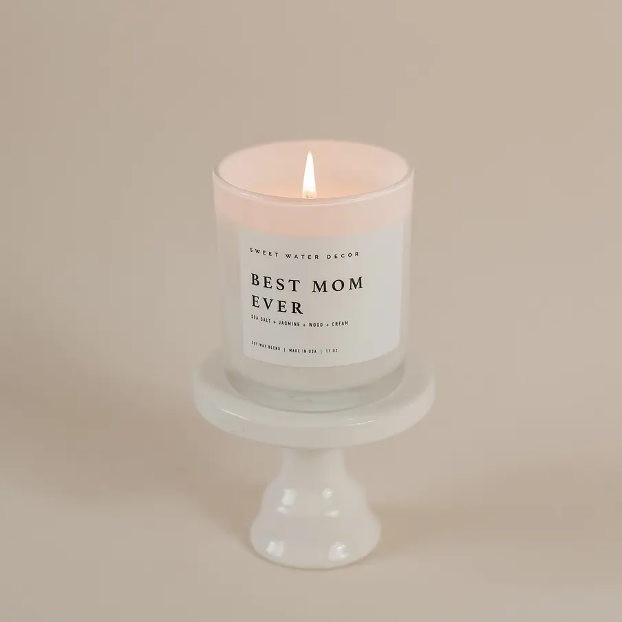Thumbnail: New Best Mom Ever 15 oz Soy Candle, Matte Jar - Gift