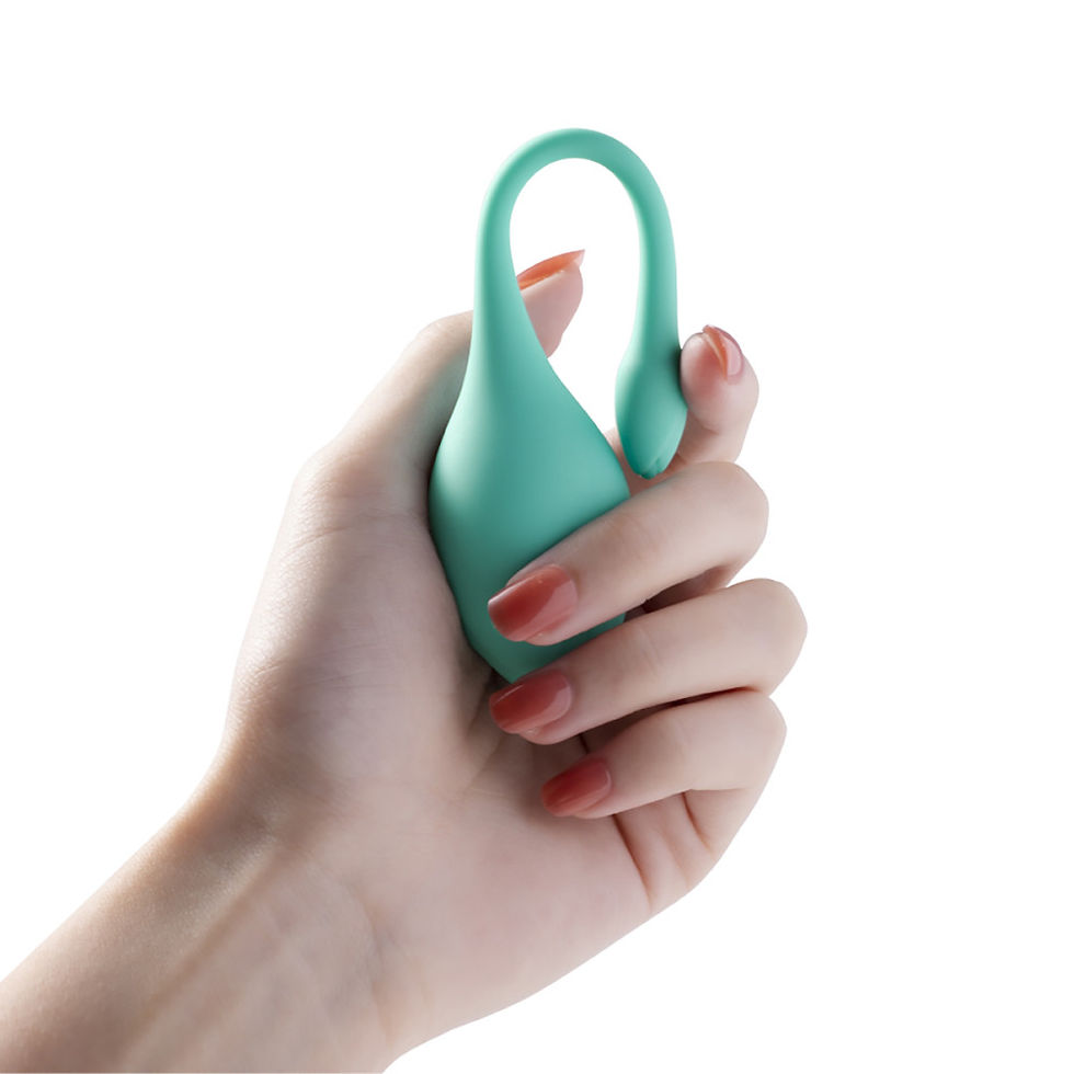 Thumbnail: Honey Play Box Bluebell Floral Weighted Kegel Ball 3-Piece Exercise Set