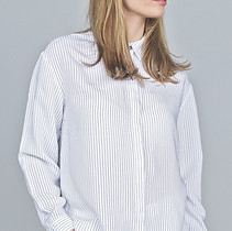 Model in White Shirt