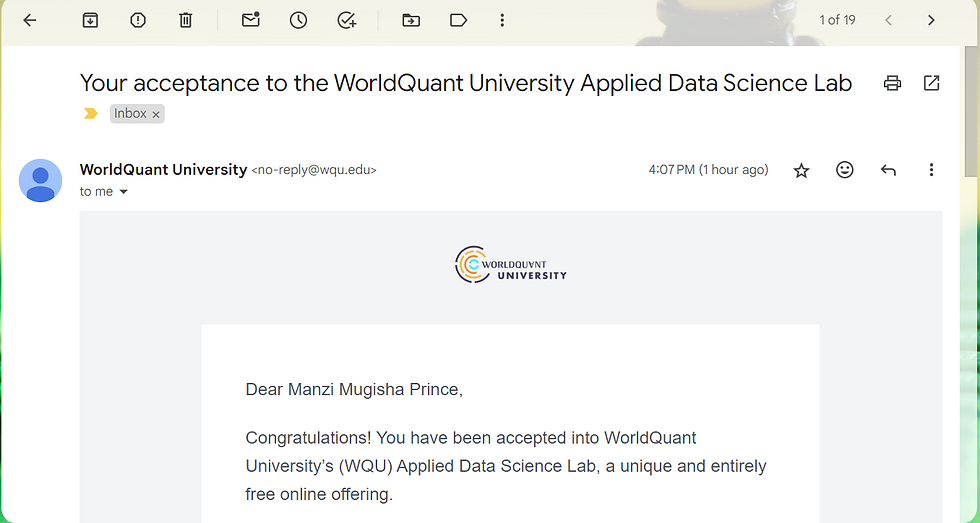 I passed a Data Science Entry Test