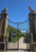 Entrance gates at Grand-Château d'Ansembourg