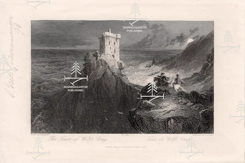 'The Tower of Wolf's Crag' (Walter Scott) c1843