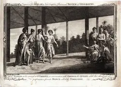 #5228 Timrodee Dance of O'Taheite c1799 eng for Millar's New Complete Universal System of 