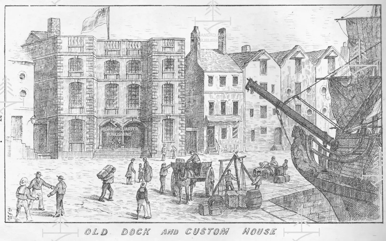Old Dock and Custom House, Liverpool