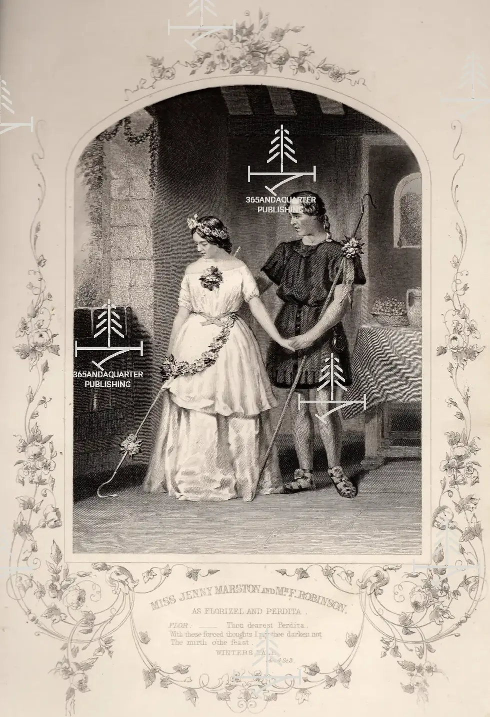 Winter's Tale_Miss Jenny Marston & Mr F Robinson as Florizel & Perdita