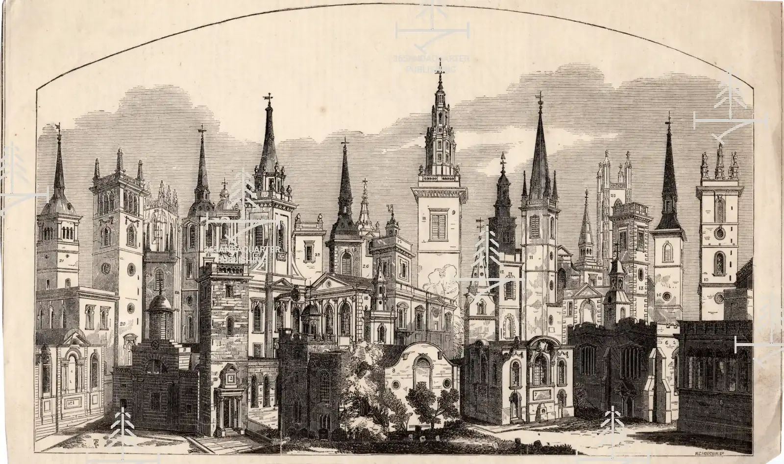 Threatened Churches in the City of London_The Builder, 28 January 1854