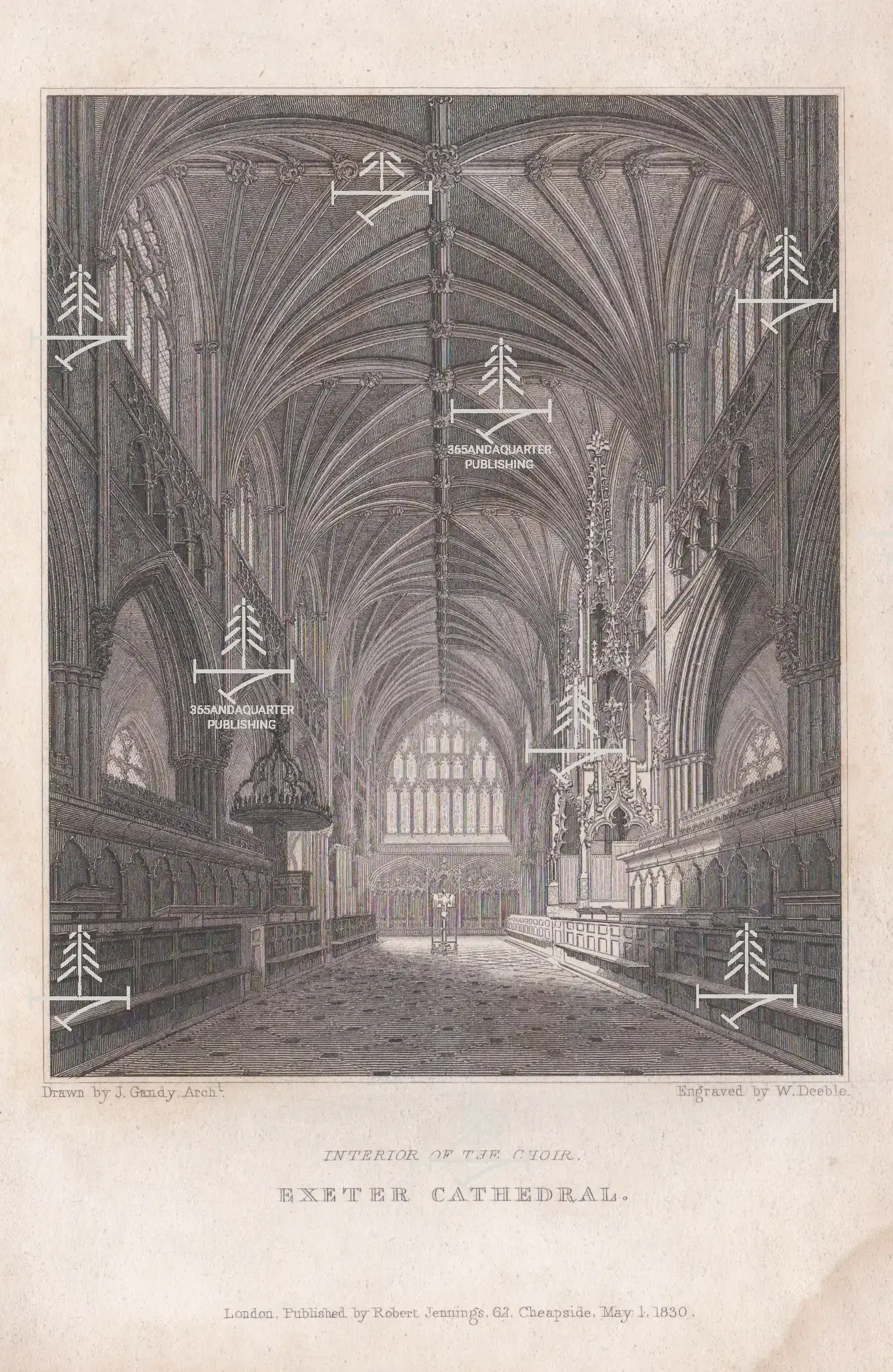 Exeter Cathedral Choir Interior Devon