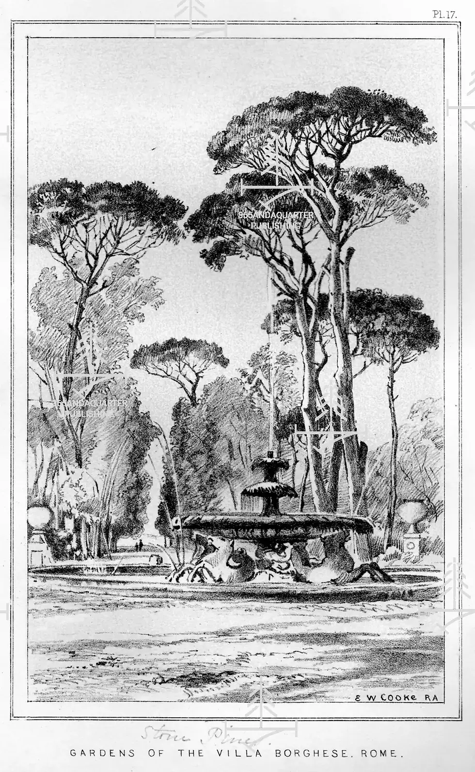 Gardens of the Villa Borghese Rome