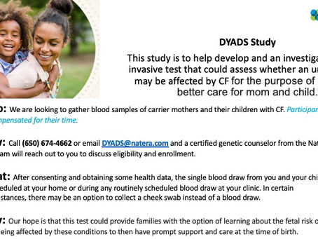 Advancing Prenatal Screening: Why the Natera DYADS Study Matters to the CF Community
