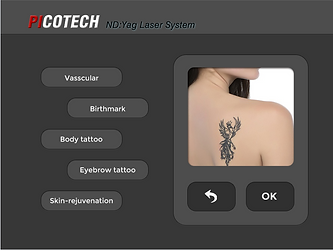 Pico-second Nd:yag laser tattoo removal system