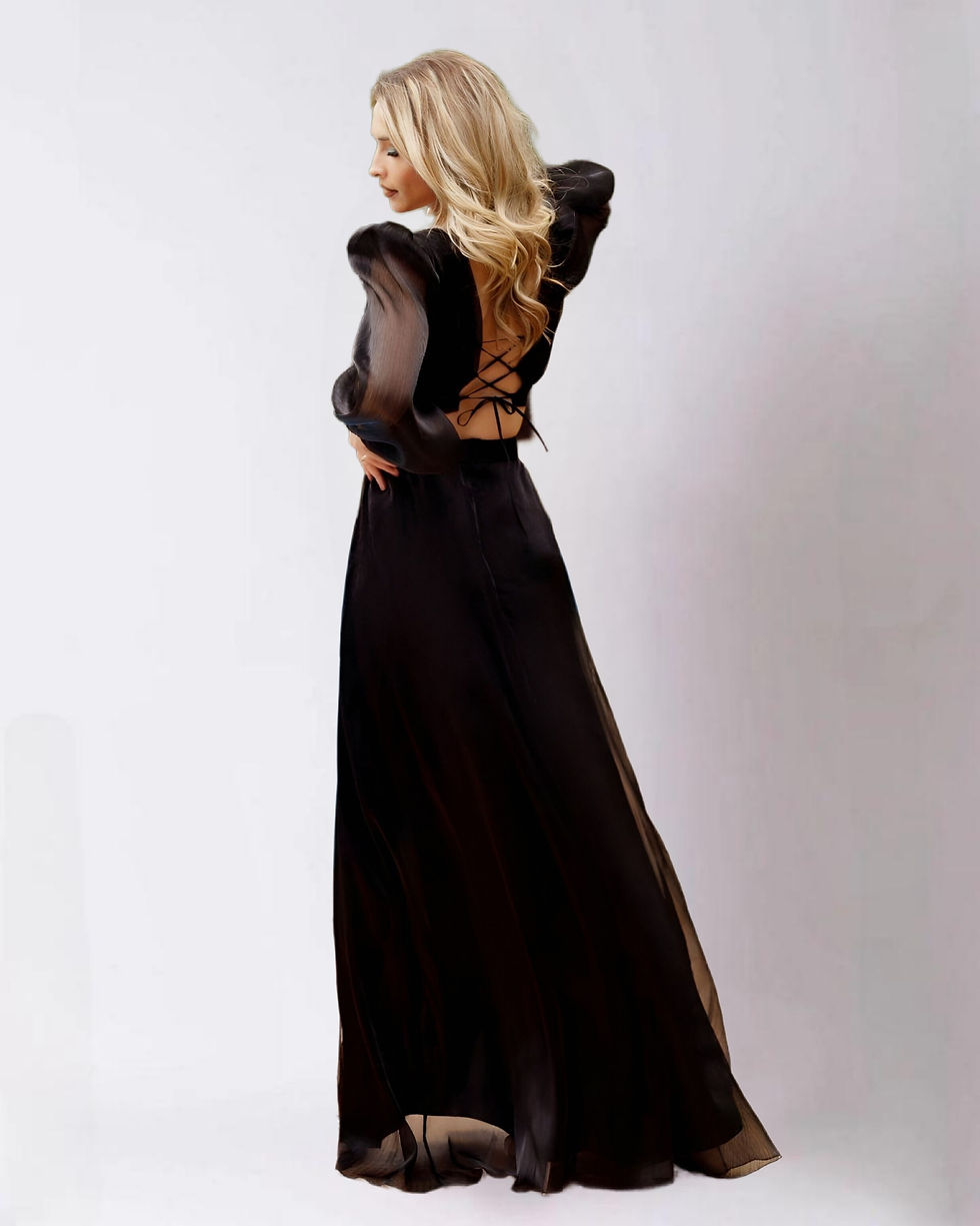 Thumbnail: Black Maxi Dress 2832