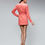 Thumbnail: Salmon Color Blazer-Dress Gold Buttons(Belt Included) W24-R06