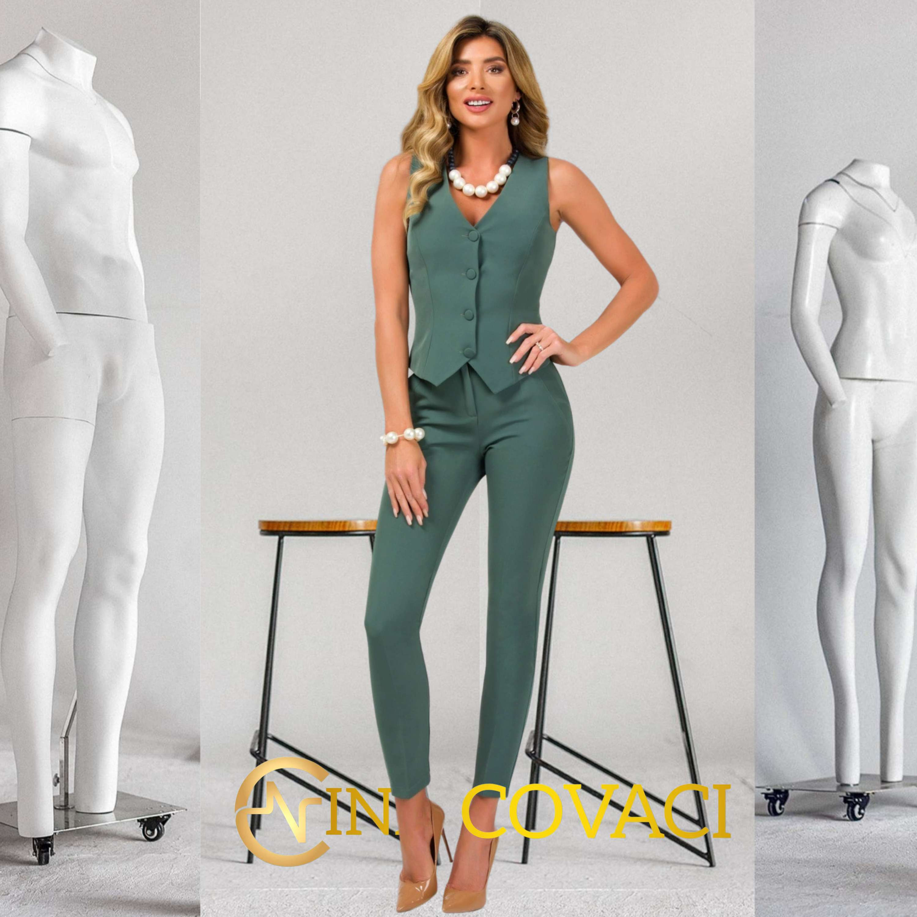 Green Khaki Vest   v5820pre