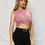 Thumbnail: Pink Knit Bustier, Knot Detail at the Waist