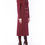 Thumbnail: Nina Covaci Burgundy Pinstripe Long Blazer Dress with Gold Buttons 