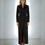 Thumbnail: Nina Covaci Black Long Blazer Dress with Satin Lapels and Front Slit
