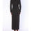 Thumbnail: Nina Covaci Black Long Blazer Dress with Satin Lapels and Front Slit

