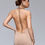 Thumbnail: Nude Dress Covered in Crystals, Cut-Out Back