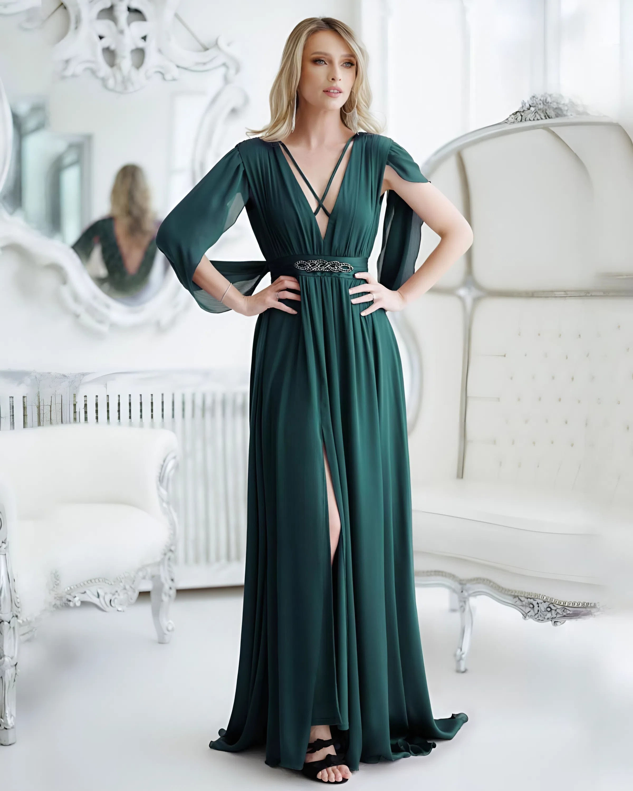 Emerald Green Maxi Dress