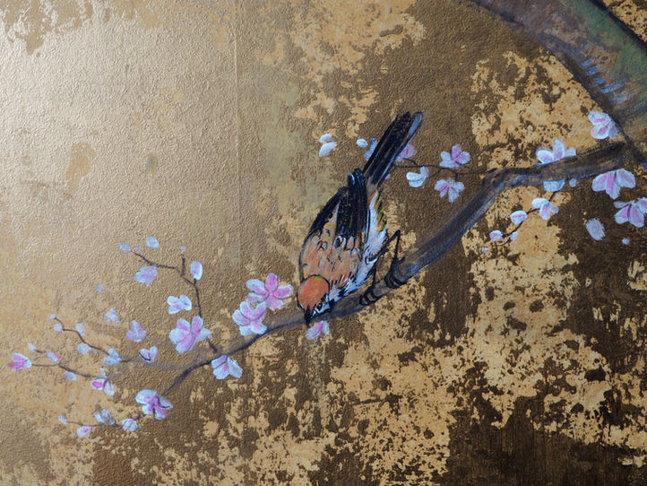 blossom tree mural