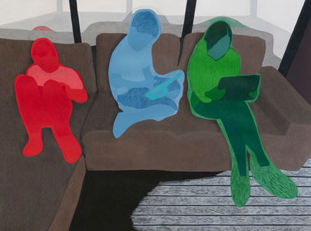 Thorp E First Contact Coloured  Pencil over Acrylic paint on paper 67x49cm 2020.jpg