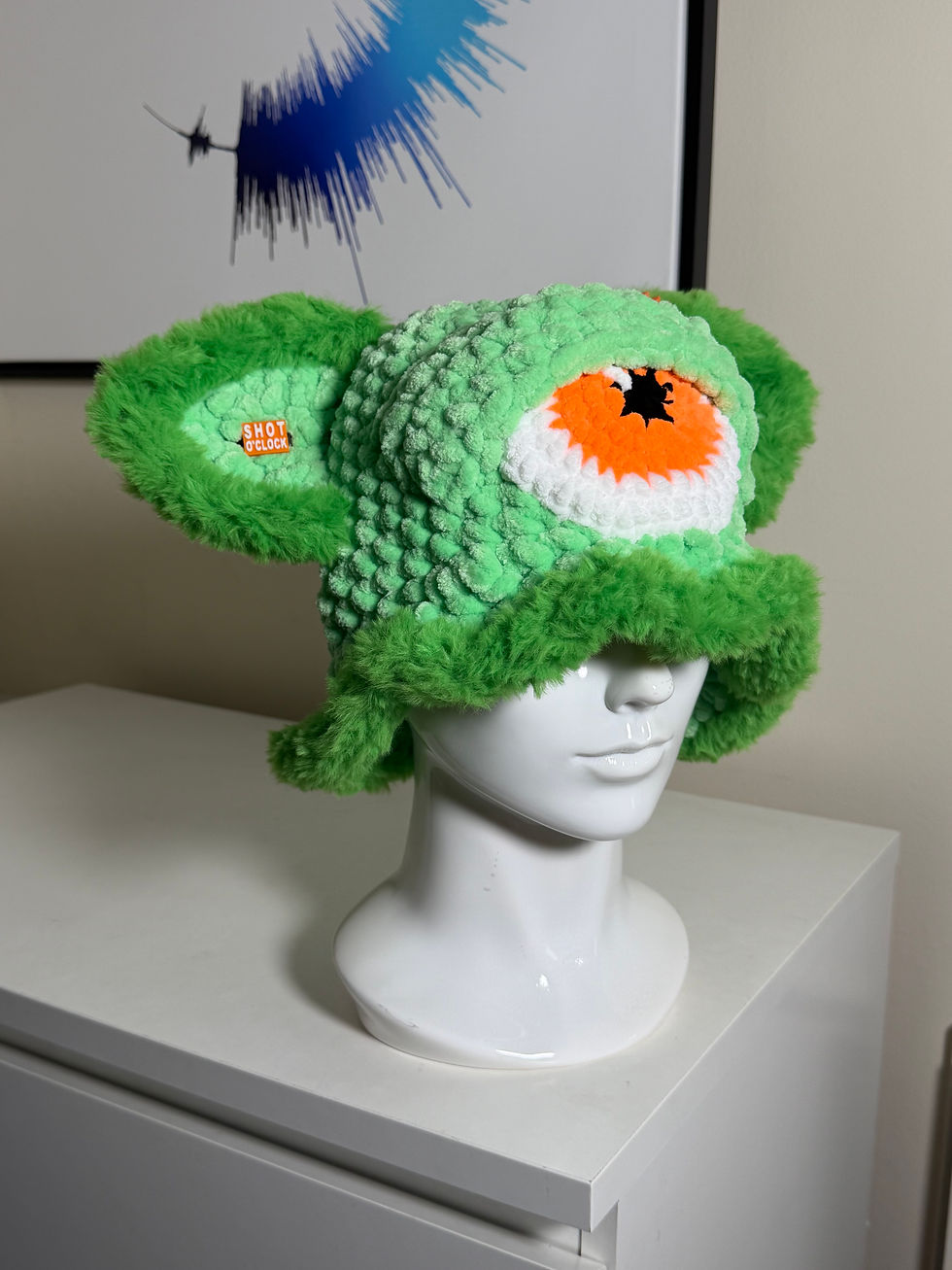 Thumbnail: Cyclops bucket hat w/ secret pocket & UV reactive eye