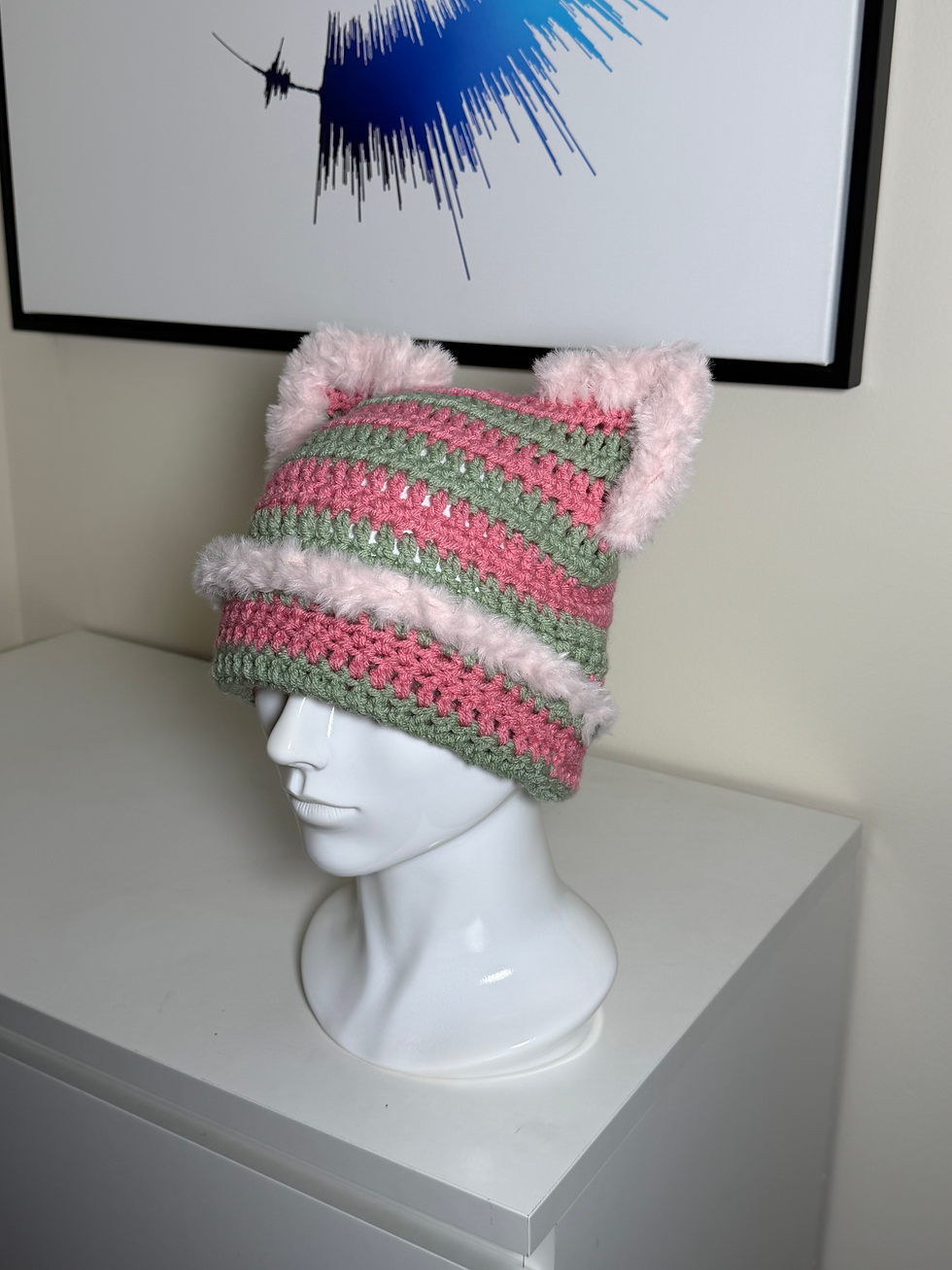 Thumbnail: Cuffed cat beanie