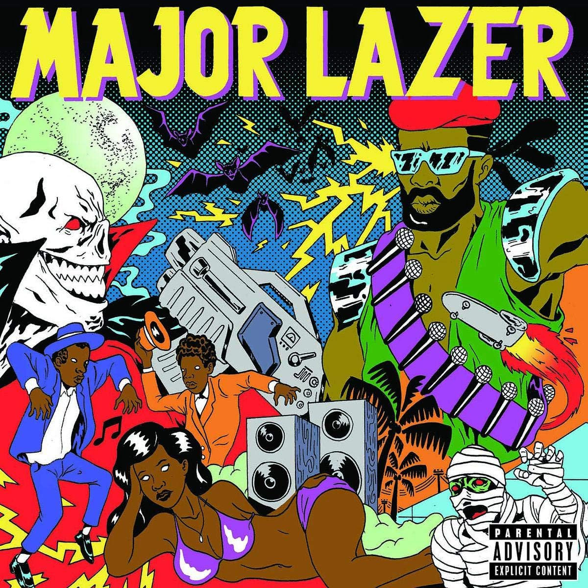 Major Lazer - Guns Don't Kill People... Lazers Do - Clear Vinyl 2LP