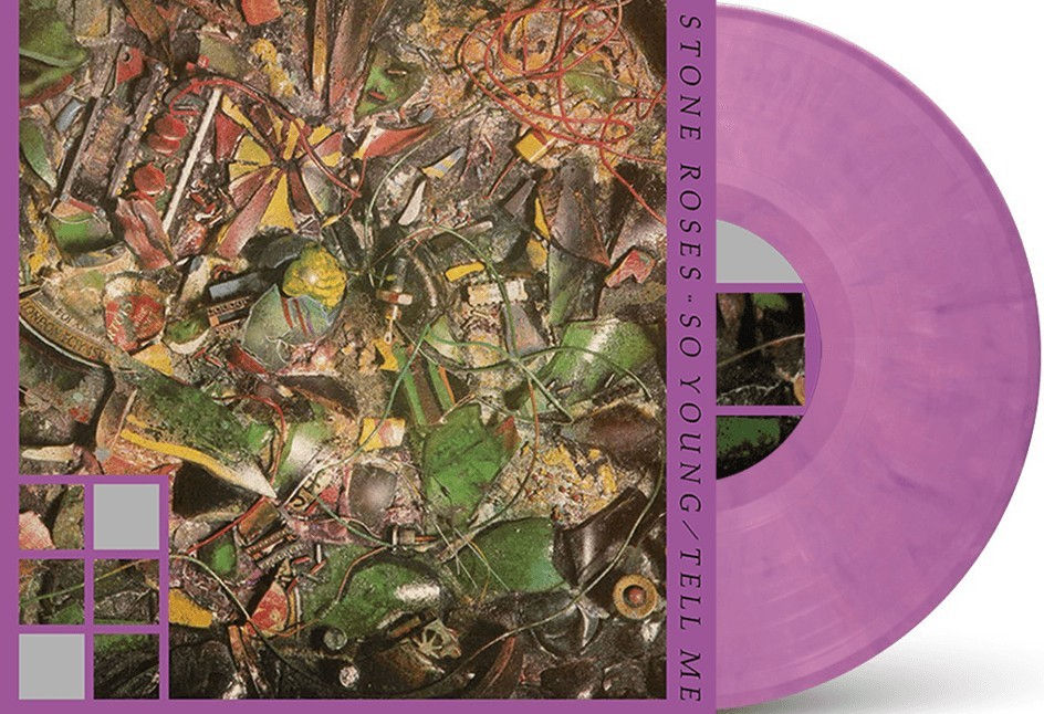 The Stone Roses - So Young / Tell Me - Raspberry Vinyl 12"