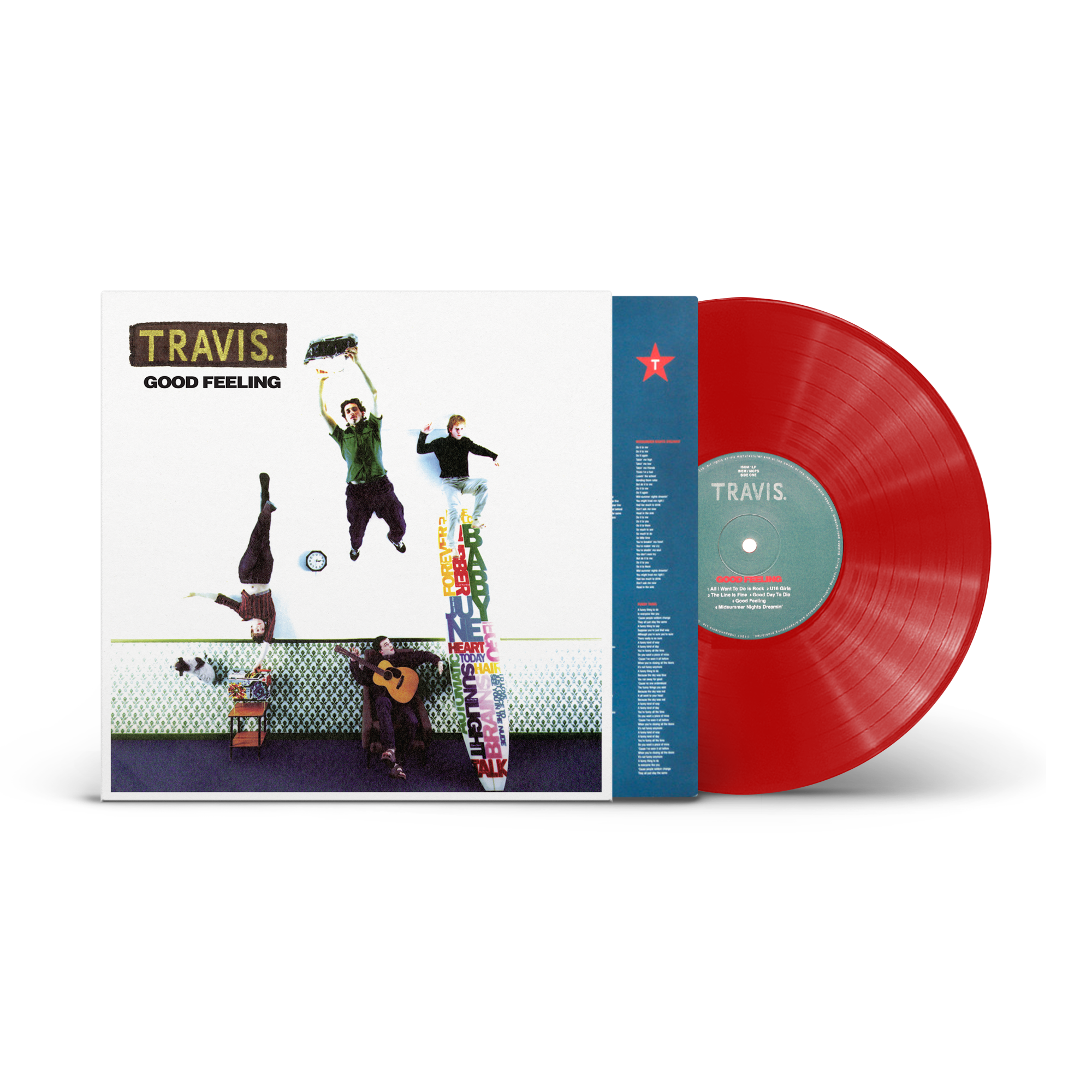 Travis - Good Feeling Red Vinyl LP Released 16/04/21