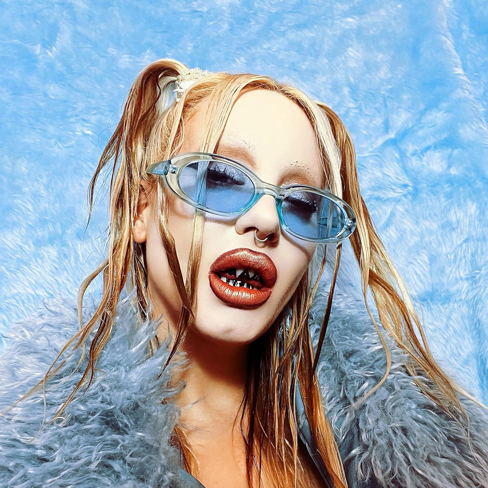 Thumbnail: Du Blonde - Sniff More Gritty - Blue/White Vinyl LP Released 15/11/24