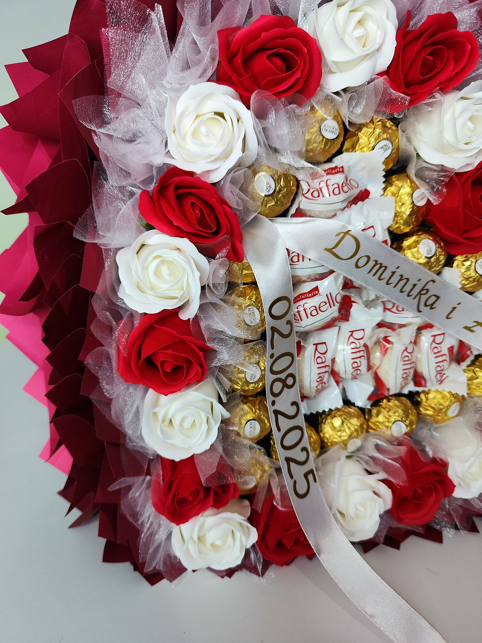 Thumbnail: Heart-Shaped Chocolate & Rose Bouquet – Personalized Gift