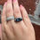 Thumbnail: Marine Blue Stone W/ Design Shank 