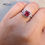 Thumbnail: Pink and White Lab Diamond Ring 