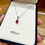 Thumbnail: Dainty Ruby and Diamond Necklace 