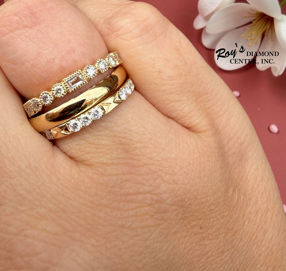 Yellow Gold Stackable Bands