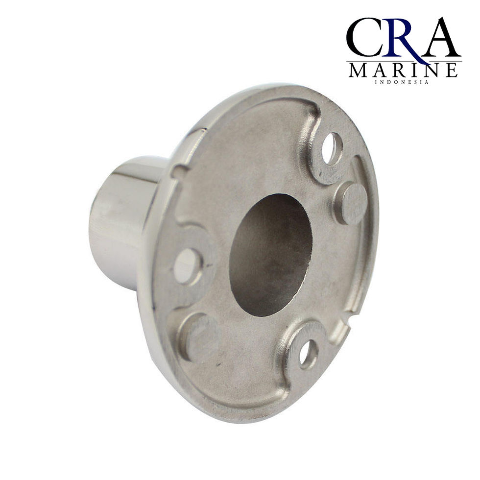 Thumbnail: Hand Rail Fitting Round Pipe Base 90 Degree Stainless Steel 316
