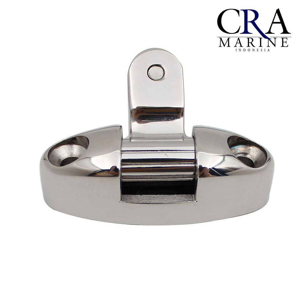 Thumbnail: Sunshade Base Deck Hinge Swivel Mount 360 Deg Rubber Pad Stainless Steel 316
