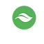 logo vert avec feuille éco-responsable